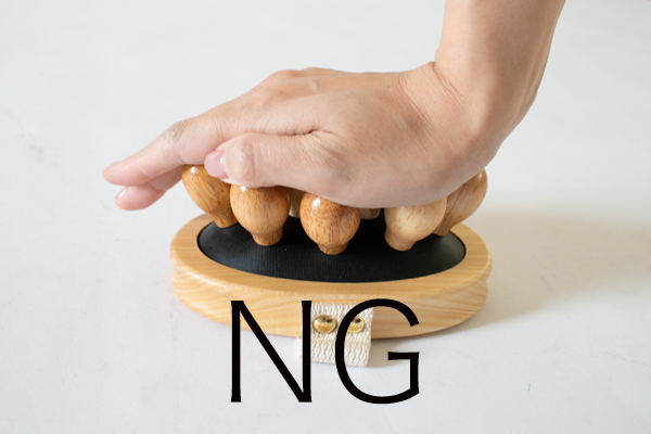 つぼころりん 使用上の注意（NG例）