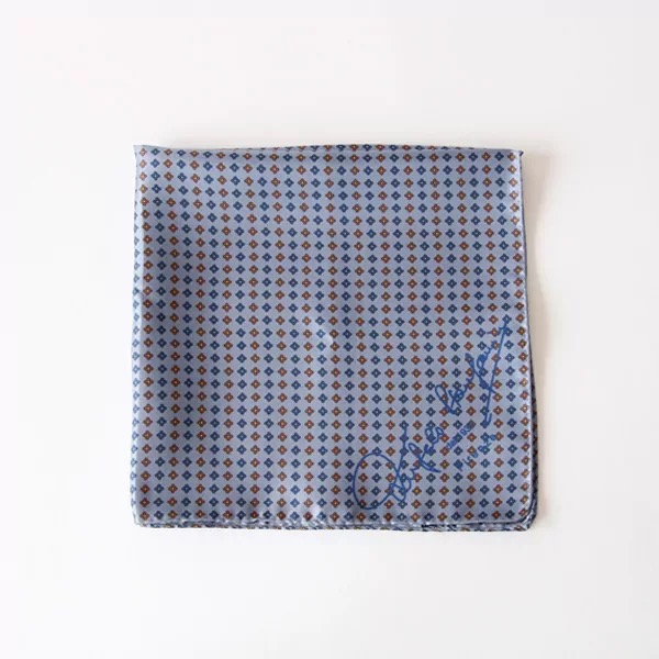 スカーフ 43×43(ブルーグレー)