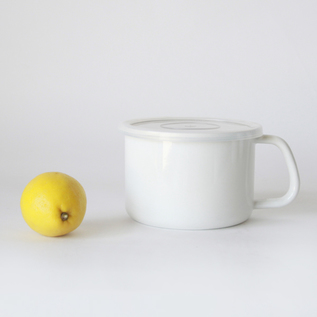 昭和レトロ FUJII 月兎印 大型寸胴 琺瑯 ストッカー 2点セット 昭和レトロ FUJII 月兎印 大型寸胴 琺瑯 ストッカー 2点セット