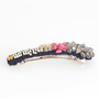 HAND KNIT STONE BARRETTE