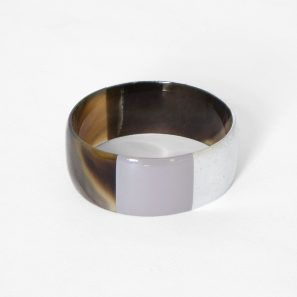 カラーバングル BJX816(SILVER AND CREAM COFFEE)