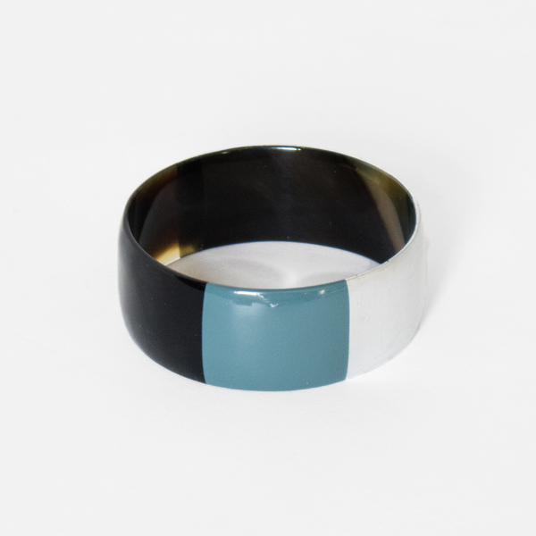 カラーバングル BJX816(SILVER AND BLUE)