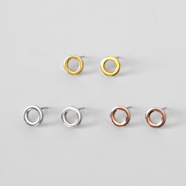キャッチレスピアス リング