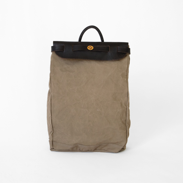 CANVAS×LEATHER VOYAGE 2WAY バックパック(GRAY)
