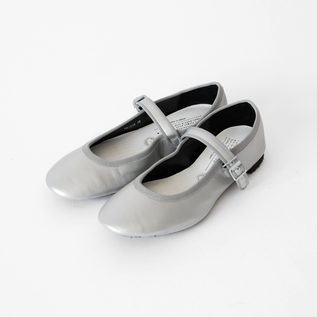 TRAVEL SHOES ストラップバレエシューズ レイン TR019 SILVER