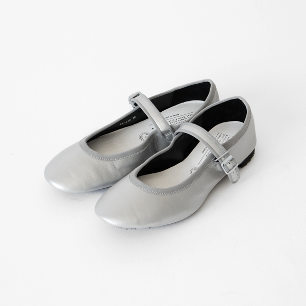TRAVEL SHOES ストラップバレエシューズ レイン TR019 SILVER