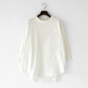 SHIRT TAIL 七分袖Tシャツ