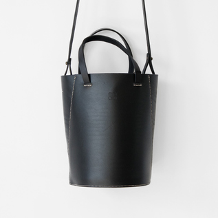 丸底レザーバケツバッグ BLACK 丸底レザーバケツバッグ BLACK