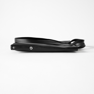 レザースモールトート loop handle BLACK／PATRICK STEPHAN