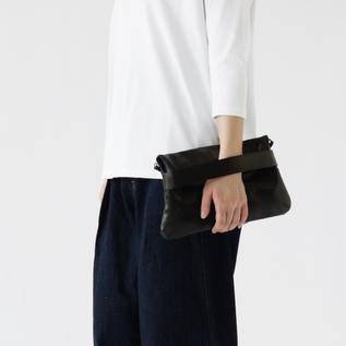 nispe  パトリックステファン 3way バッグ レザー ブラック 3way レザーポシェト enveloppe BLACK／PATRICK STEPHAN