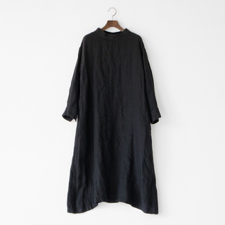 ネンガーゼスタンドネックドレス BLACK ネンガーゼスタンドネックドレス BLACK