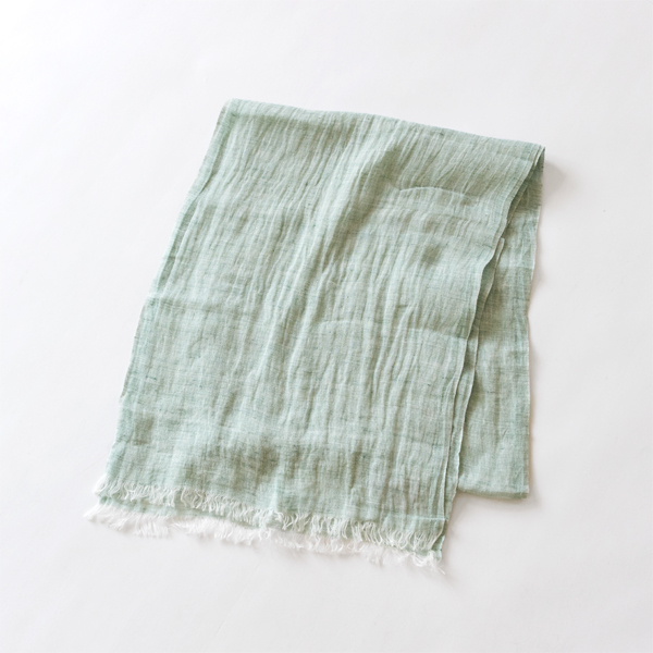 メランジリネンスカーフ(melange green)