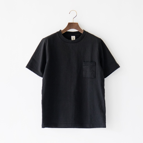 ユニセックス DOTSUME POCKET T-SHIRT BLACK(S)