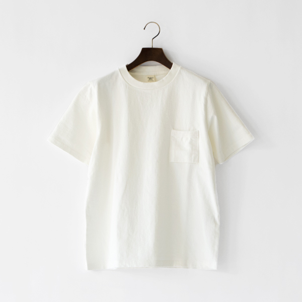 ユニセックス DOTSUME POCKET T-SHIRT OFF WHITE
