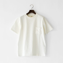 ユニセックス DOTSUME POCKET T-SHIRT OFF WHITE