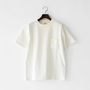 ユニセックス DOTSUME POCKET T-SHIRT OFF WHITE