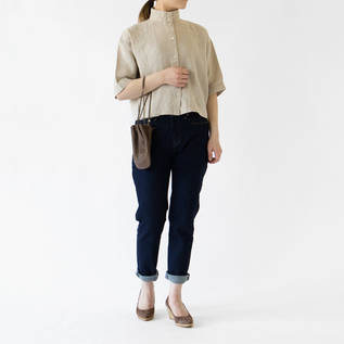 HORSE LEATHER / DROP SHAPE POUCH S（巾着バッグ）／ARTS&CRAFTS