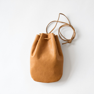 HORSE LEATHER / DROP SHAPE POUCH S（巾着バッグ）