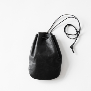 HORSE LEATHER / DROP SHAPE POUCH S（巾着バッグ）