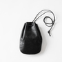 HORSE LEATHER / DROP SHAPE POUCH S（巾着バッグ）