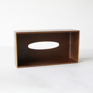 ティッシュボックスカバー ウォルナット／SAITO WOOD （サイトーウッド