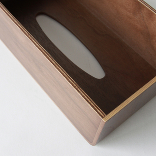 ティッシュボックスカバー ウォルナット／SAITO WOOD （サイトーウッド