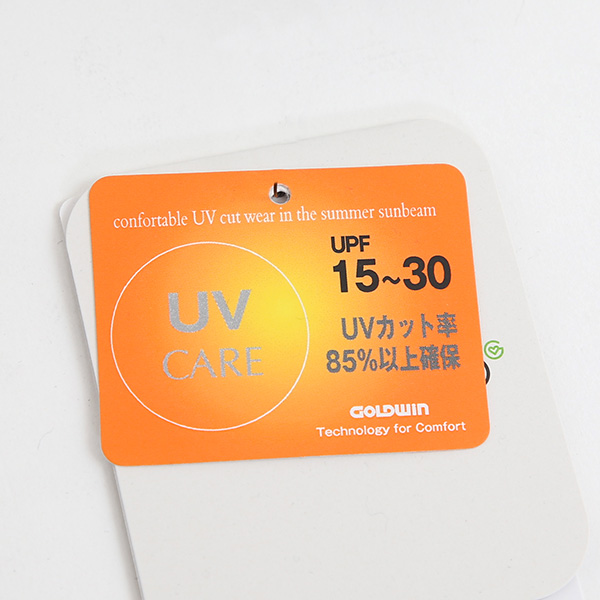 UVカット率85%以上の紫外線保護指数評価があります (UPF15～30)