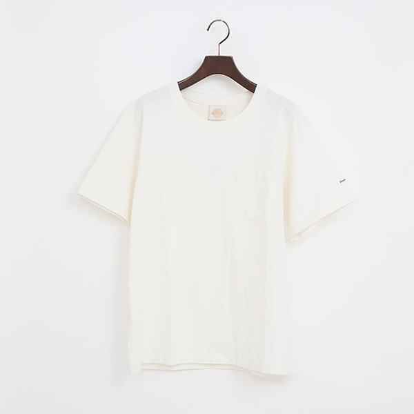 PIGMENT DYED ポケット付ショートスリーブTシャツ（WHITE）
