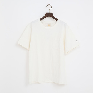 PIGMENT DYED ポケット付ショートスリーブTシャツ（WHITE）