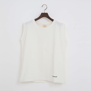 PIGMENT DYED ノースリーブTシャツ（WHITE）
