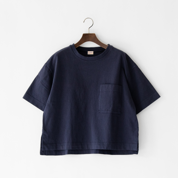アメリカンジャージーワイドポケットTシャツ（NAVY）