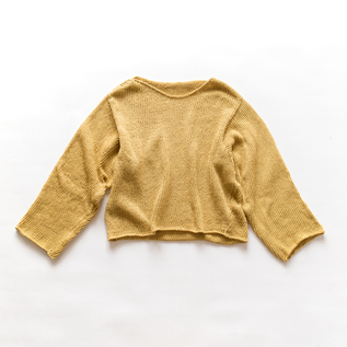 CROP SPRING SWEATER (コットンクルーネックセーター)CORN CROP SPRING SWEATER (コットンクルーネックセーター)CORN