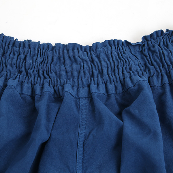 シャーリングの効いたウエストゴム(INDIGO-ISH)