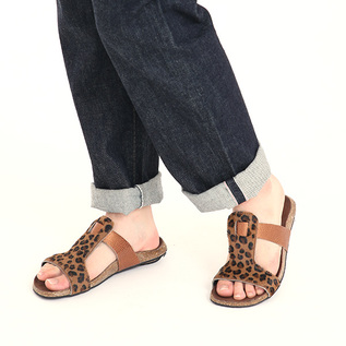 SANDAL POILS LEOPARD CUIR METAL／BOSABO（ボサボ） / Shop ZUTTO for