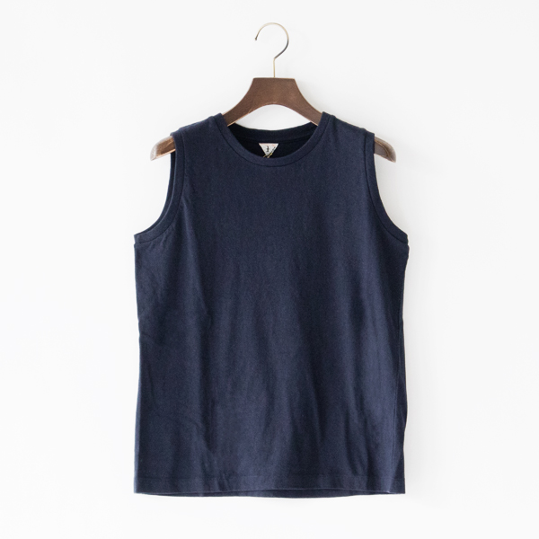 ELENI ノースリーブシャツ(BLACK NAVY)