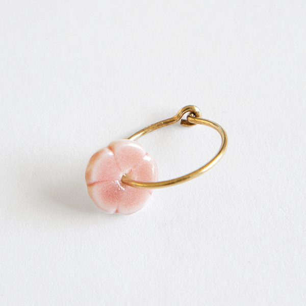 ピアス elements hoop(ピンク)