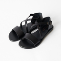 レザーサンダル W0162 NERO（BLACK）