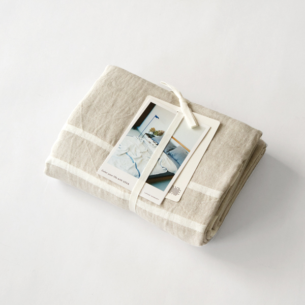 リネンブランケット(linen white)
