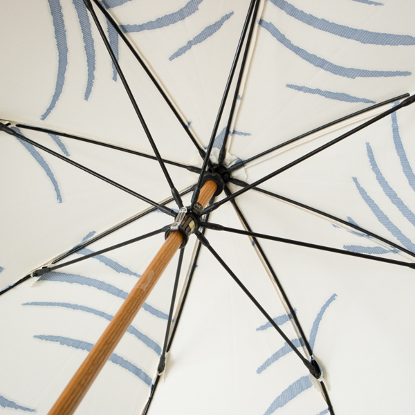 軽くて丈夫なファイバー素材、親骨は木製