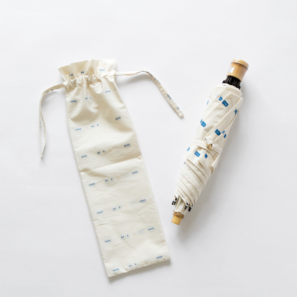 共布の巾着袋付き（雨のドビー WHITE）