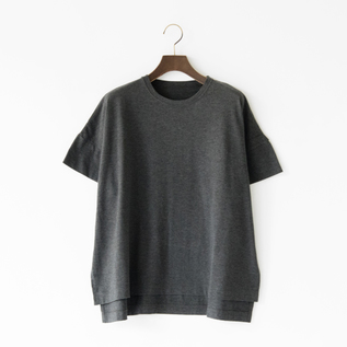 【エンフォルド】スーピマ天竺 スリットBIG T/SH スリット入りTシャツ エンフォルド】スーピマ天竺 スリットBIG T/SH スリット入りT