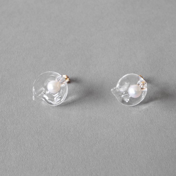 【受注品】 K10 ウォーターパール ピアス