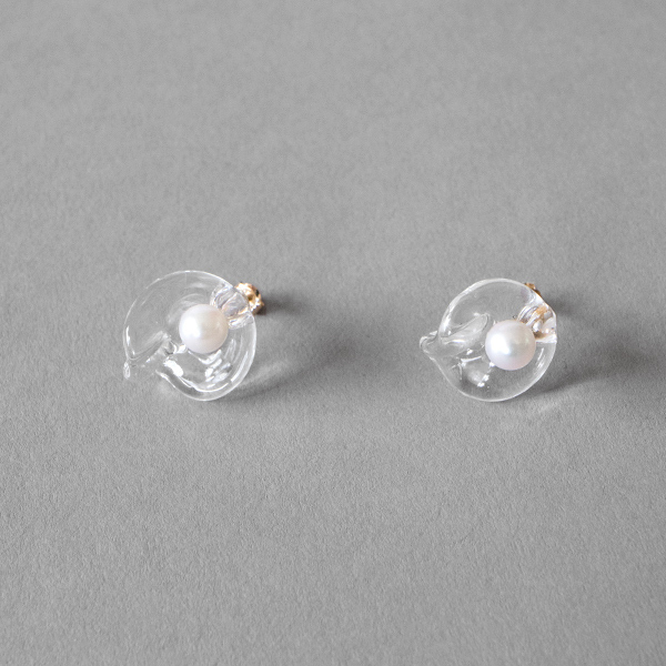 【受注品】 K10 ウォーターパール ピアス