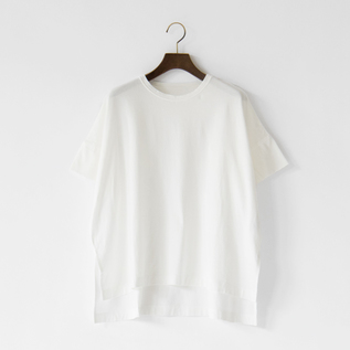 【エンフォルド】スーピマ天竺 スリットBIG T/SH スリット入りTシャツ エンフォルド】スーピマ天竺 スリットBIG T/SH スリット入りT