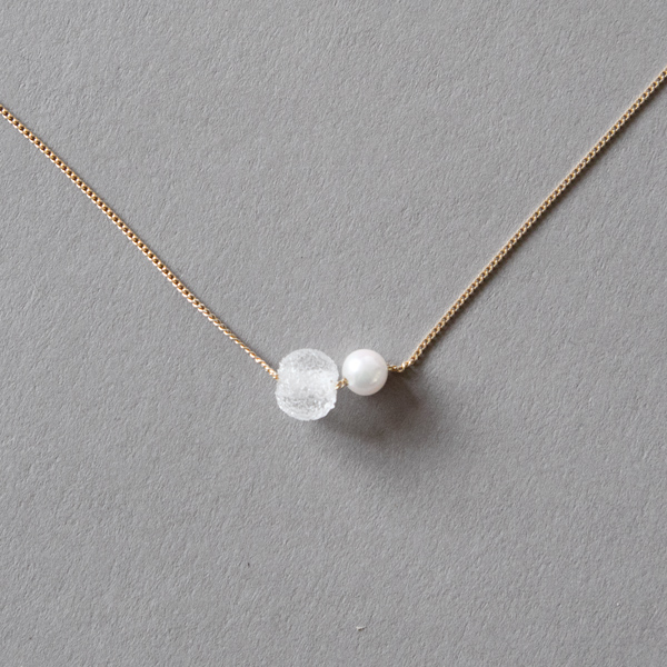 【受発注】 K10 ネックレス スノーパール 【受発注】 K10 ネックレス スノーパール