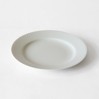 プレート RHOMBE WHITE／Lyngby Porcelaen（リュンビューポーセリン