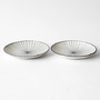 White makeup ten grass 7 inch plate set