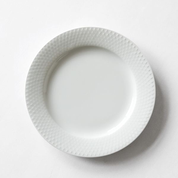 プレート RHOMBE WHITE／Lyngby Porcelaen（リュンビューポーセリン