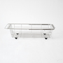 Slide sink basket rack