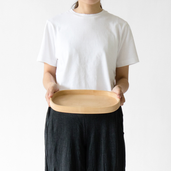 サイズイメージ(帯ノコ盆 大 1、モデル身長:162cm) サイズイメージ(帯ノコ盆 大 1、モデル身長:162cm)